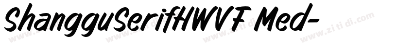 ShangguSerifHWVF Med字体转换